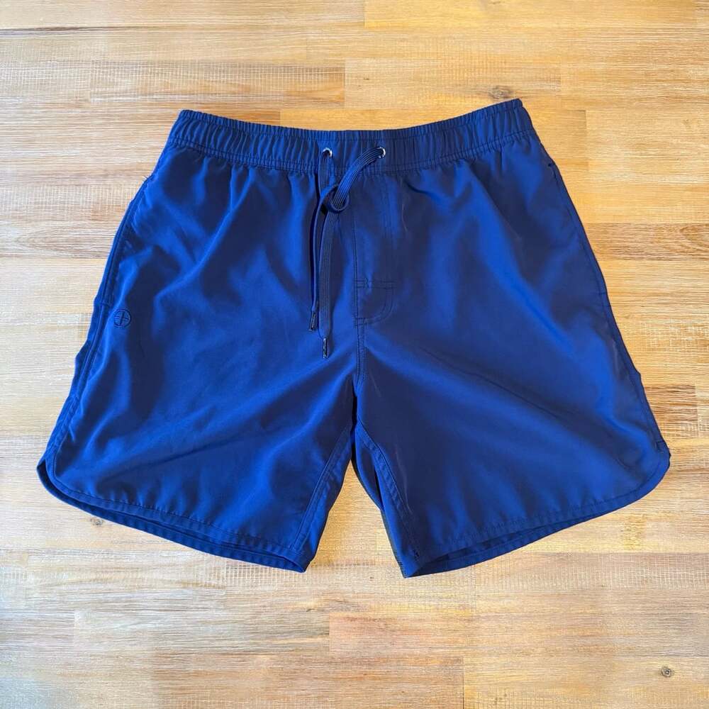 Watermen Men's Navy Blue Watermen+ Swim Shorts Size Small